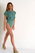 Elegant One-Piece With Cut-Outs - 42480-13-600 4 / 600 Sage / 75% POLYAMIDE, 25% ELASTANE